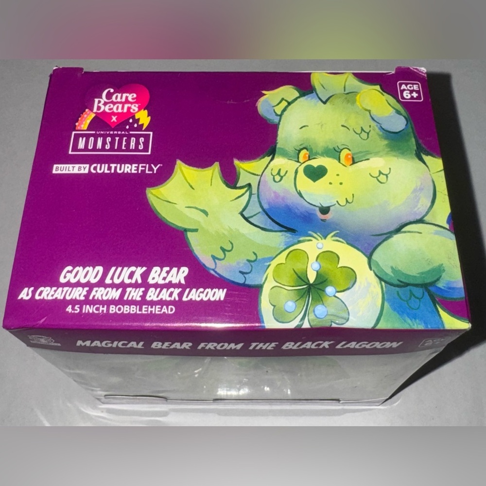 Care Bears Good Luck Bear as Creature from the Black Lagoon 4.5 inch Bobblehead - Picture 5 of 9